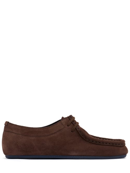 Jil Sander: Wildleder-Kalbsleder-Schnürschuhe