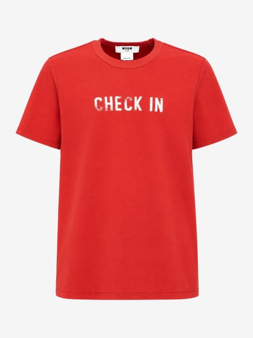 MSGM: Printed short sleeve t-shirt