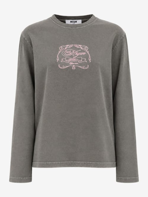 MSGM: Printed long-sleeve t-shirt