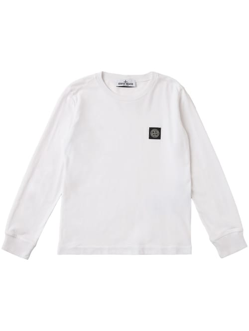 Stone Island Junior: T-shirt en coton à manches longues