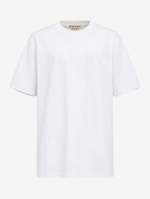Marni: Logo cotton jersey T-shirt