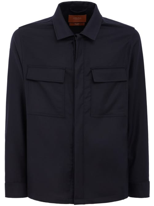 CRUNA: Virgin Wool Overshirt