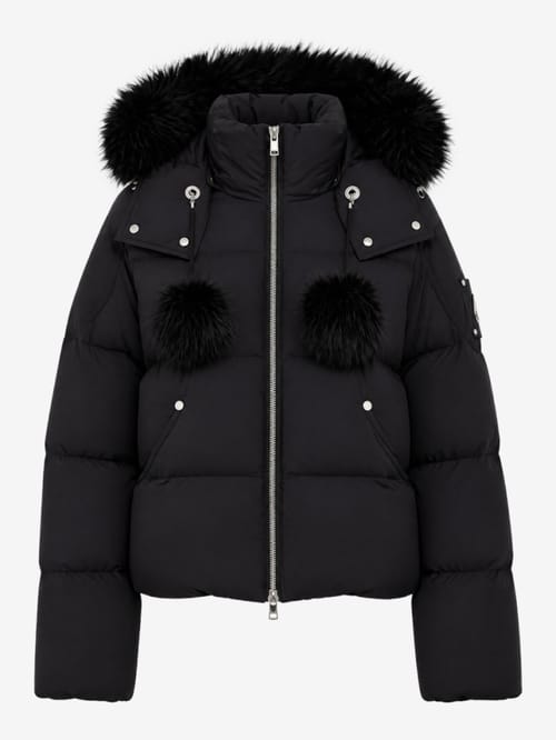 Moose Knuckles: w everest bomber with hood