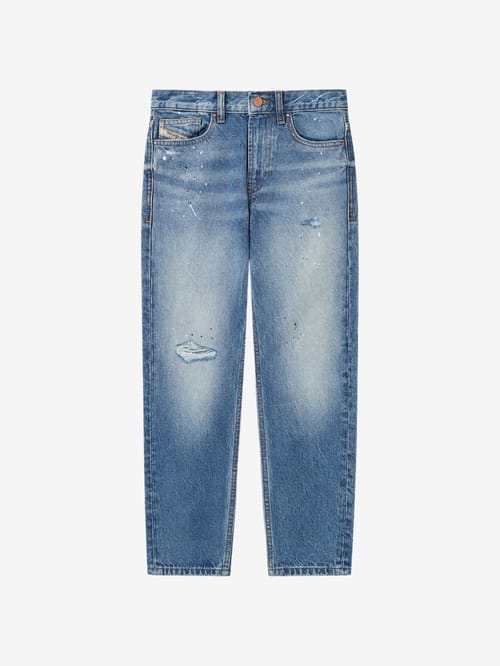 Diesel Kids: Washed denim jeans