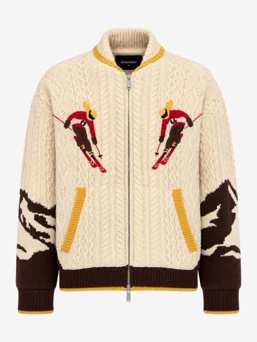 Dsquared2: Zipped Knit Kaban zip jacket