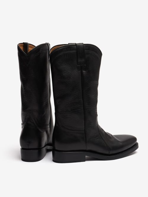 Jil Sander: 20mm Bruce leather cowboy boots