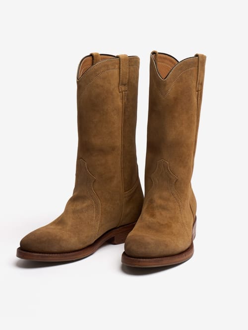 Jil Sander: 20mm Bruce suede cowboy boots