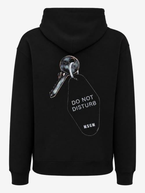 MSGM: Back printed hoodie