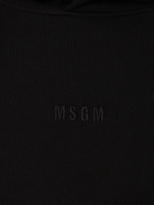 MSGM: Back printed hoodie