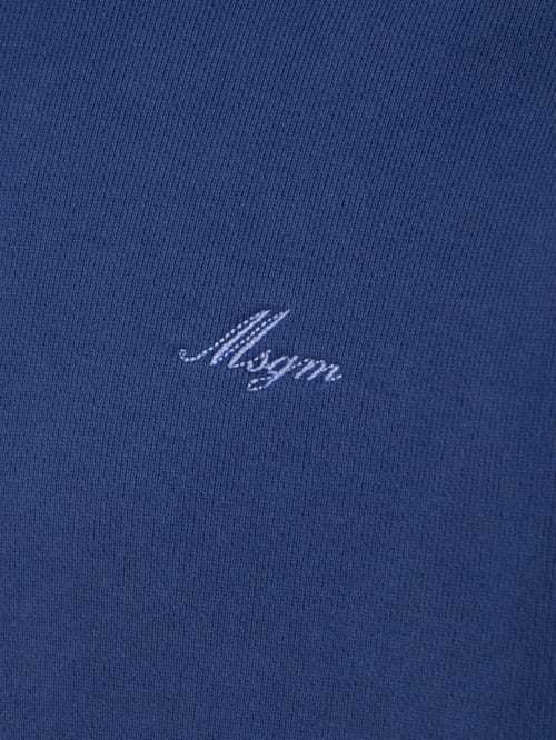 MSGM: Cotton hoodie with kangaroo pocket