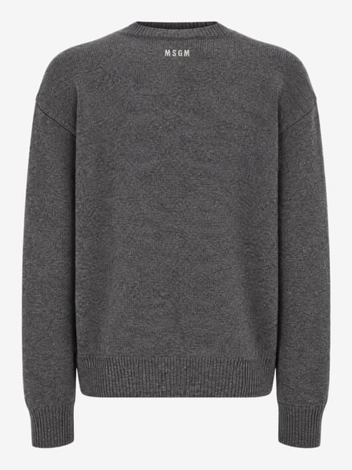 MSGM: Wool cashmere blend polo