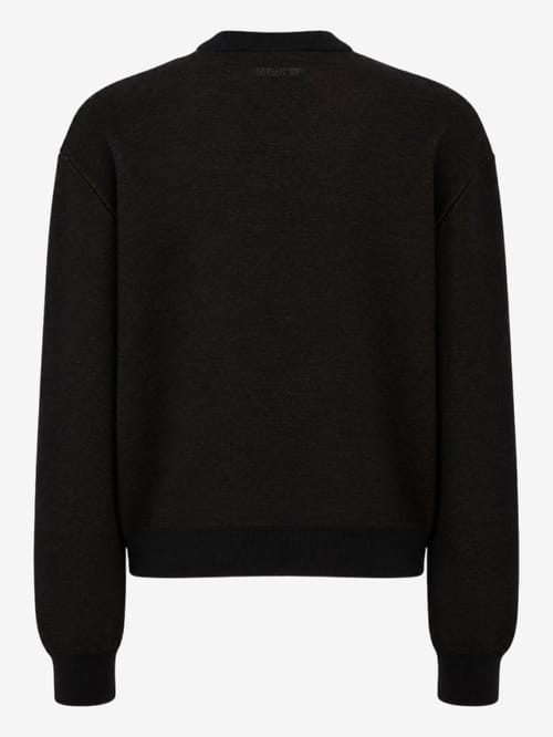 MSGM: Wool blend jacquard sweater