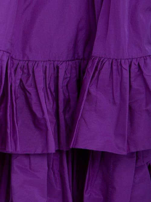 MSGM: Taffeta mini dress with ruffle