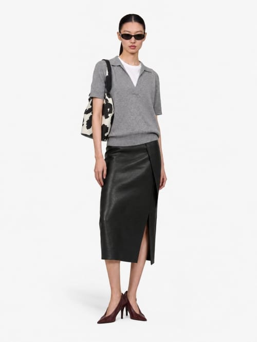 MSGM: Viscose midi skirt