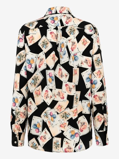 MSGM: Printed shirt with scarf