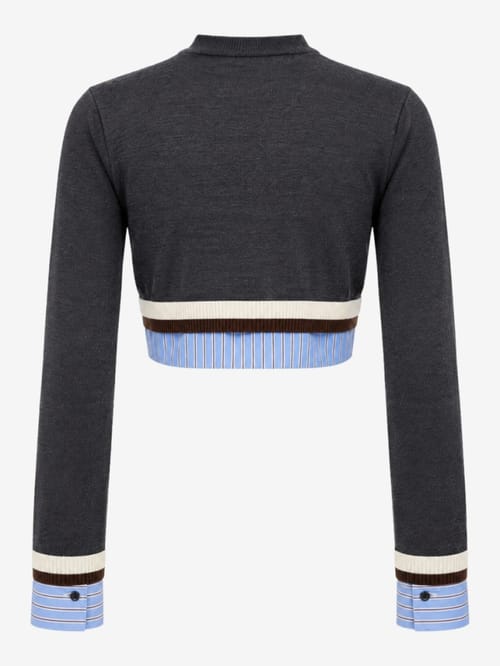 MSGM: Mini cardigan with logo