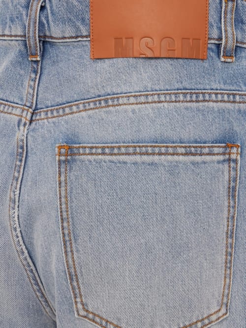 MSGM: Wide leg mid rise jeans