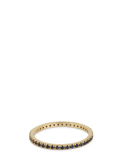 Vanzi: Annagreta thin 18kt gold & sapphire ring