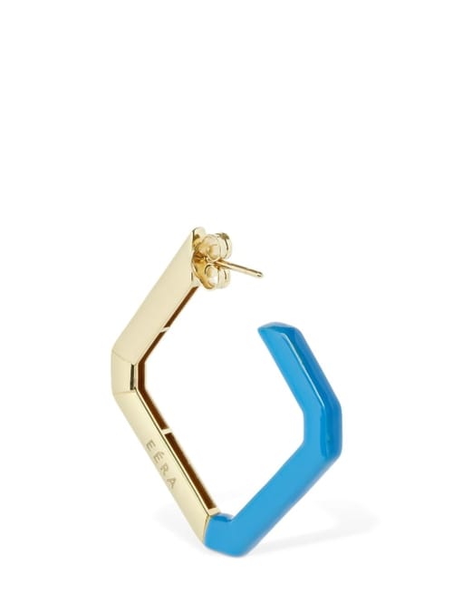 EÉRA: Allegra 18kt gold & rubber mono earring