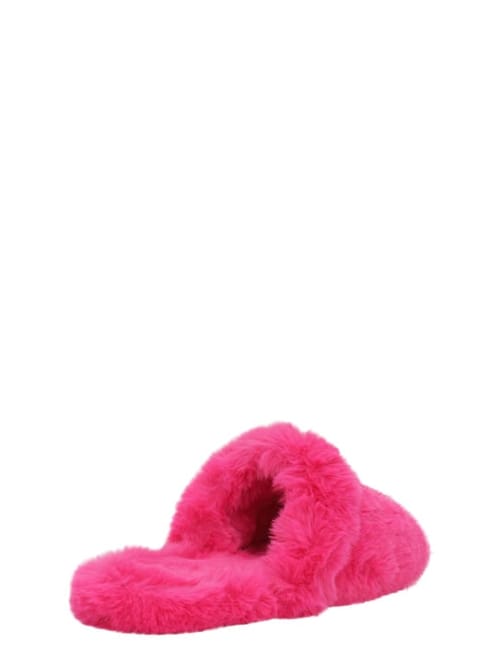 Versace: Medusa faux fur slippers