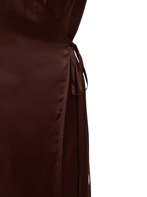 Bite Studios: Cupro wrap midi dress