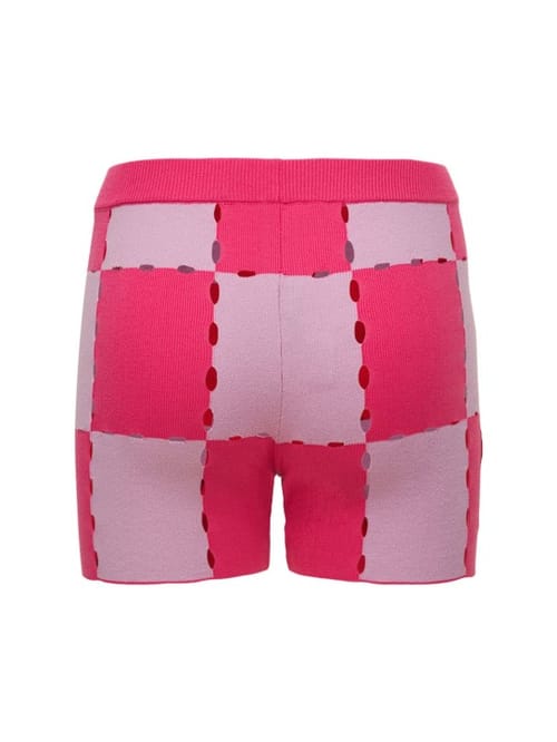 Jacquemus: Le Short Gelato cotton knit mini shorts