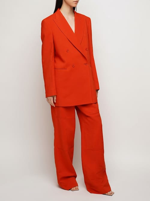 Stella McCartney: Fluid viscose blend high waist pants