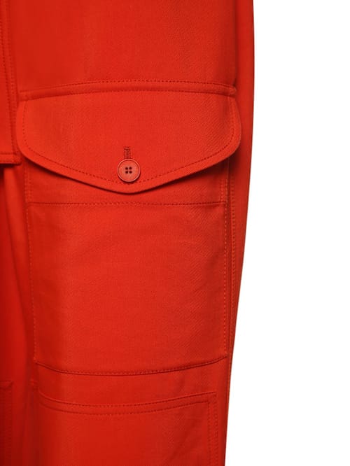 Stella McCartney: Fluid viscose blend high waist pants
