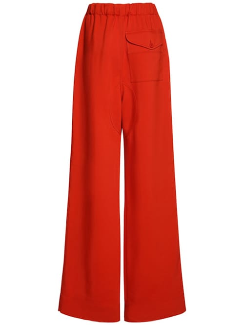 Stella McCartney: Fluid viscose blend high waist pants