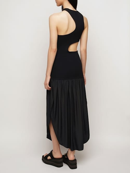 Stella McCartney: Silk midi dress with cut-out