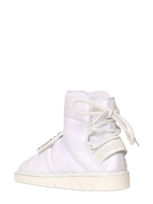 Roger Vivier: 20mm Viv Winter padded nylon boots