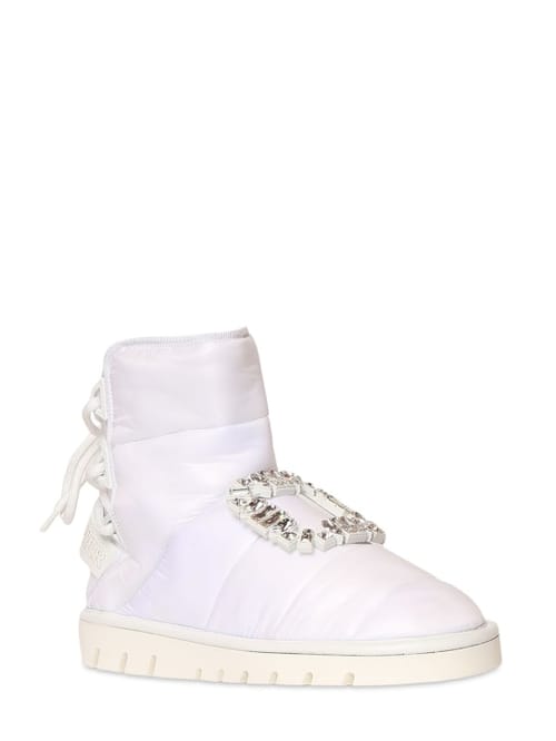 Roger Vivier: 20mm Viv Winter padded nylon boots