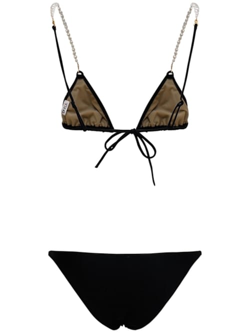 Dolla Paris: Bikini a triangolo con spalline perlate