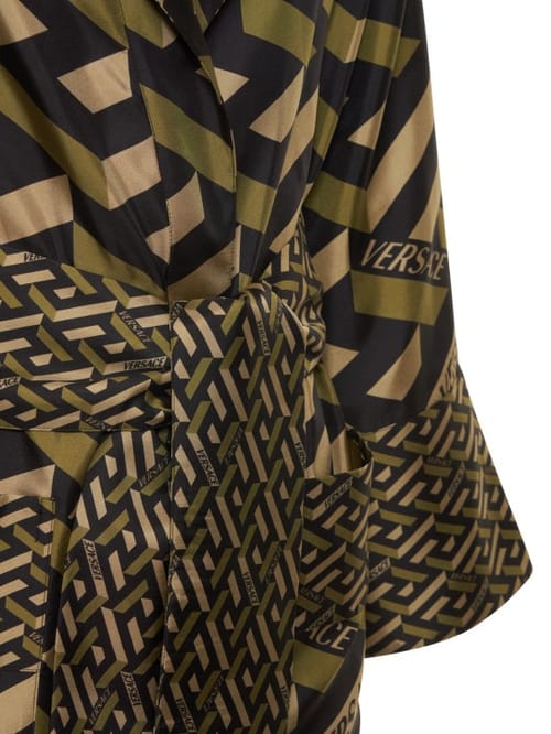 Versace: Monogram睡袍