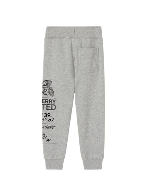 Burberry: 印花棉质运动裤