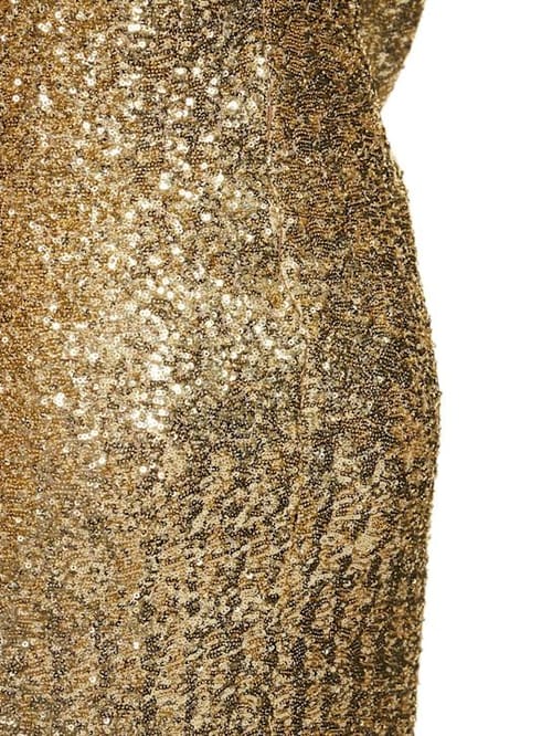 Michael Kors Collection: Sequin draped wrap dress