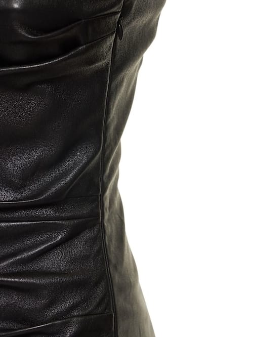 Michael Kors Collection: Abito monospalla in pelle d'agnello