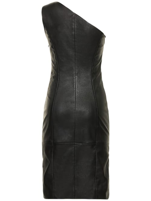 Michael Kors Collection: Abito monospalla in pelle d'agnello