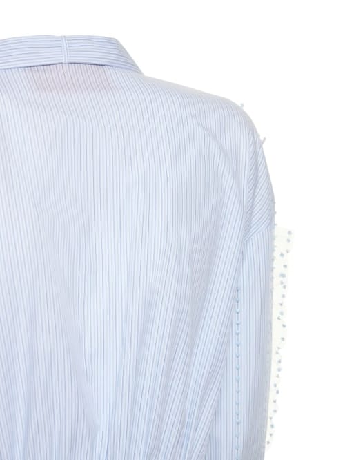 Valentino: Cotton A-line dress with belt
