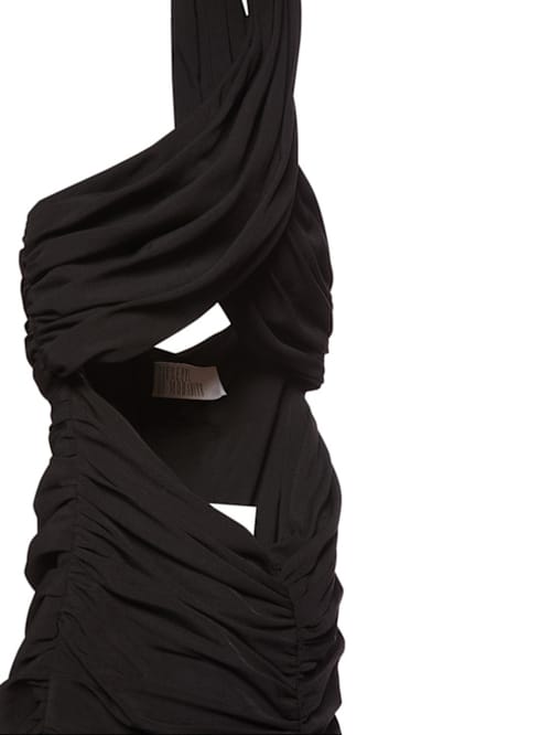 Giuseppe Di Morabito: Draped mini dress with cut-out