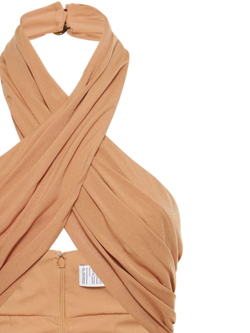 Giuseppe Di Morabito: Draped mini dress with cut-out