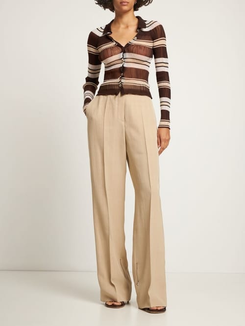 Jacquemus: Le Pantalon Astouin真丝混纺裤子