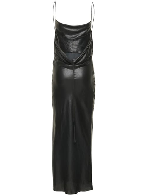 Stella McCartney: Vestido largo de raso con espalda abierta
