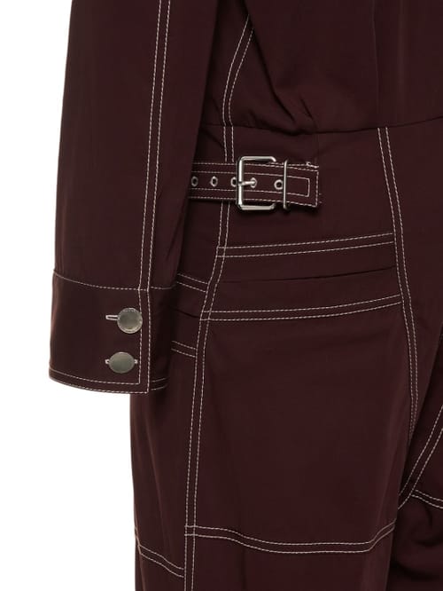 Stella McCartney: 棉质斜纹连身裤