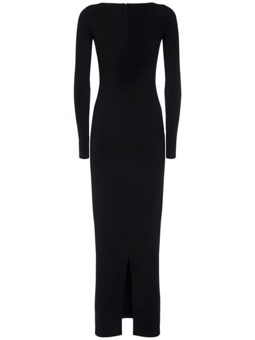 Valentino: Knit maxi dress with sweetheart neckline