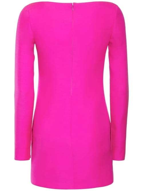 Valentino: Wool and silk mini dress with cut-out