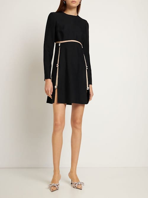 Giambattista Valli: Straight mini dress with crystals