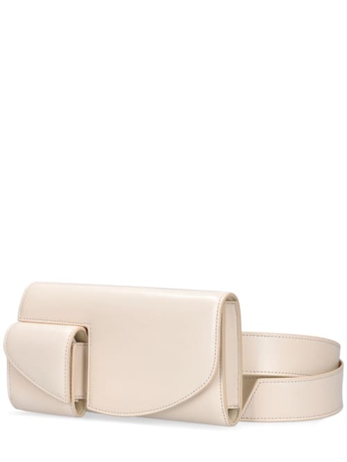 The Row: Calfskin belt with pouch