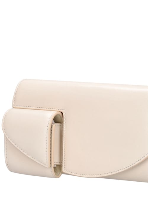 The Row: Calfskin belt with pouch