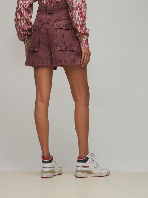 Marant Etoile: Vinca棉质牛仔短裤